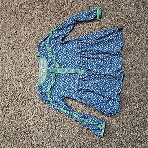 EUC Matilda Jane Blue and Pink Top